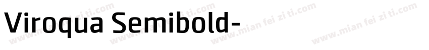 Viroqua Semibold字体转换